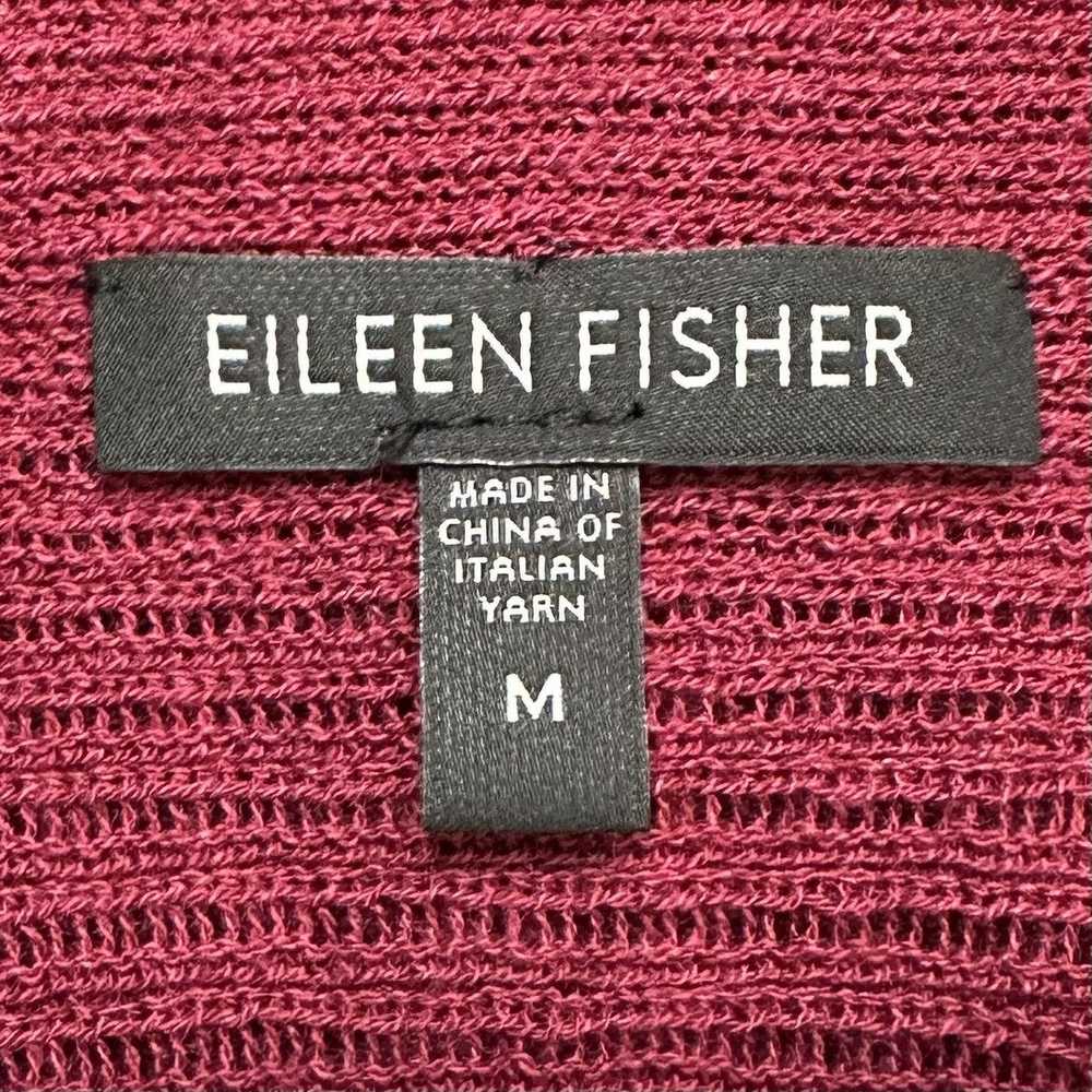 Eileen Fisher Eileen Fisher 100% Wool Burgundy Op… - image 9