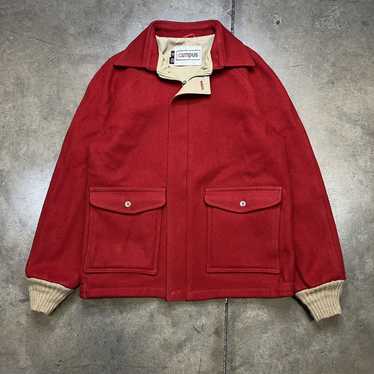 Made In Usa × Vintage Vintage 70s Campus Wool Zip… - image 1