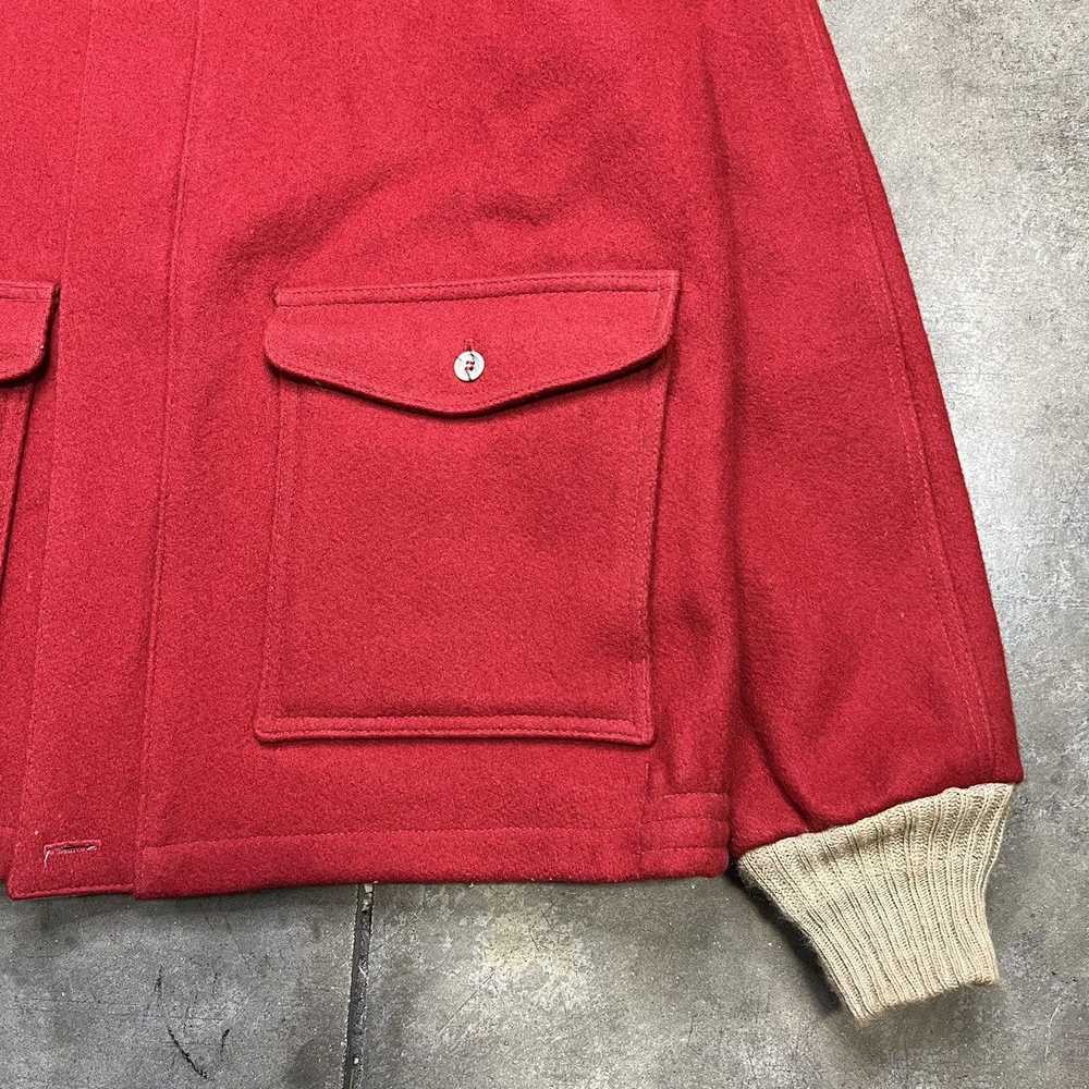 Made In Usa × Vintage Vintage 70s Campus Wool Zip… - image 3