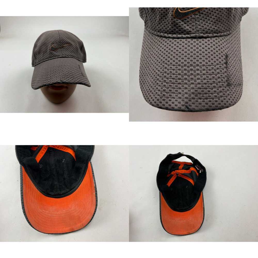 Nike Nike Hat Cap Strapback Gray Orange Adjustabl… - image 4