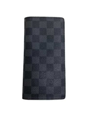 Louis Vuitton Black Canvas Wallet with Iconic Mon… - image 1