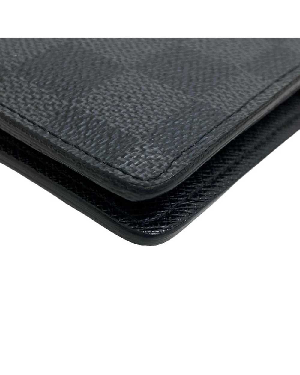 Louis Vuitton Black Canvas Wallet with Iconic Mon… - image 5