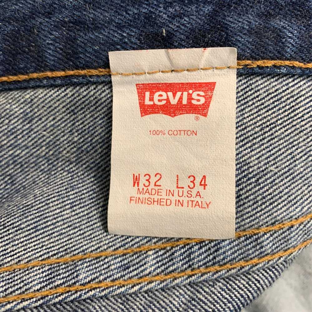Levi's Blue Cotton Straight Five Pockets Jeans - image 5