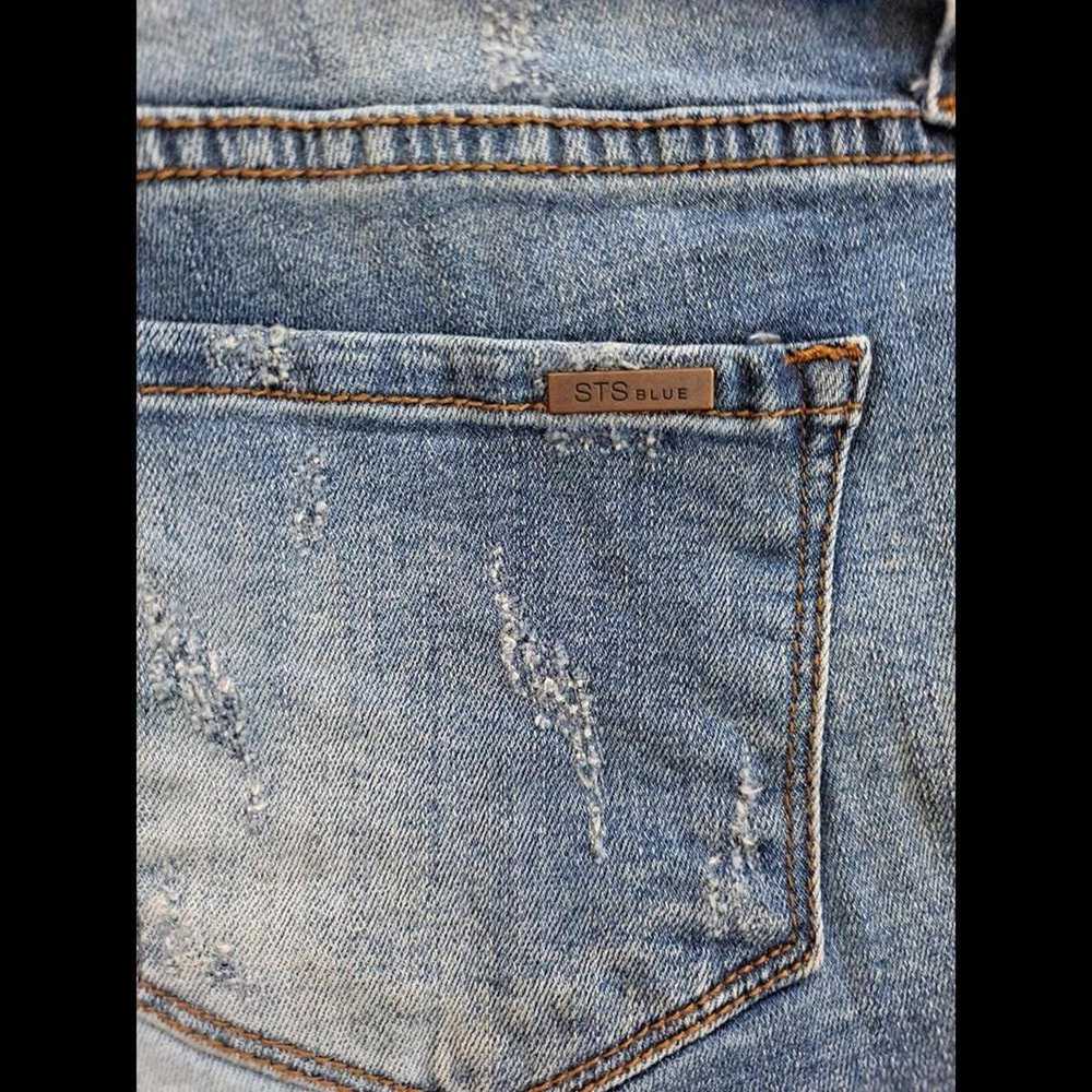 Other STS Blue Distressed Cutt Off Roll Up Denim … - image 2
