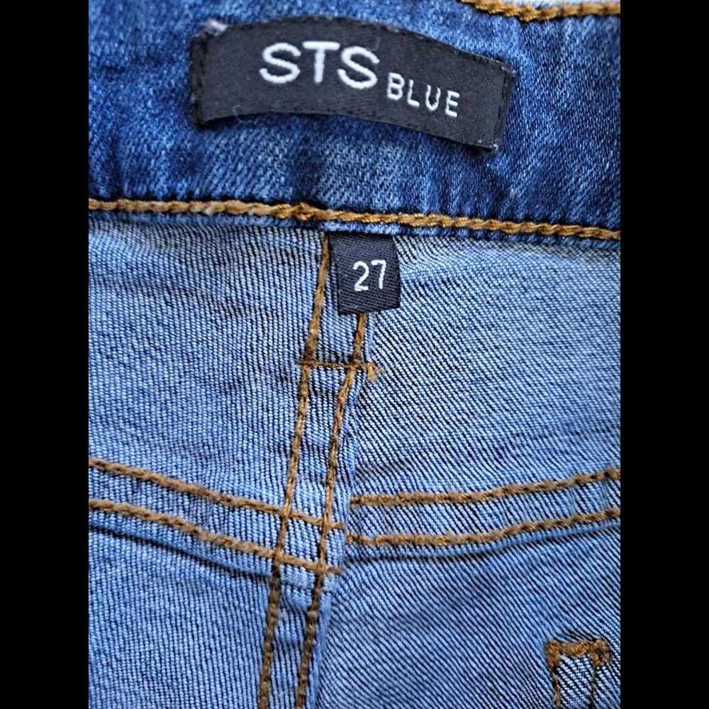 Other STS Blue Distressed Cutt Off Roll Up Denim … - image 3