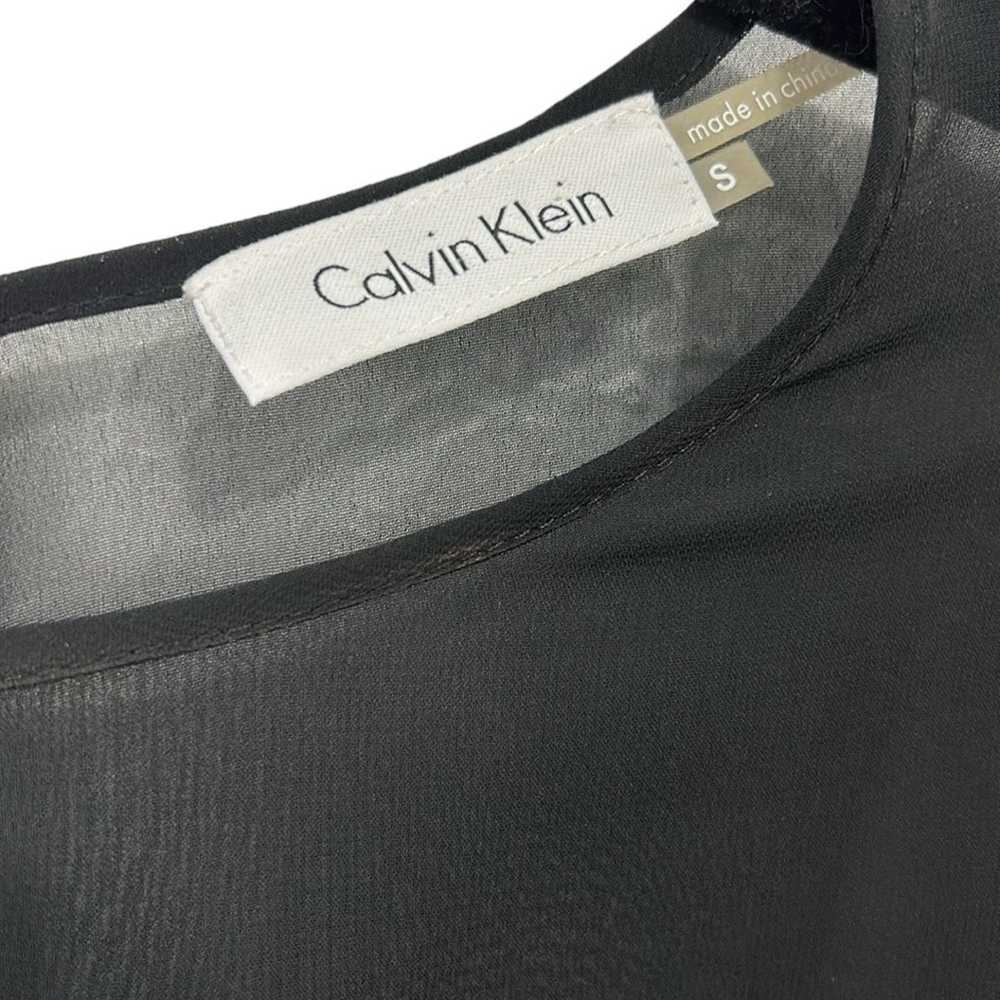 Calvin Klein Calvin Klein Silky Blouse Top Hounds… - image 3