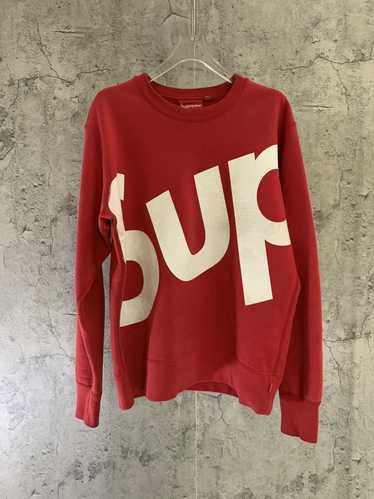 Supreme Supreme Big Logo Jacquard Sweatshirt Red