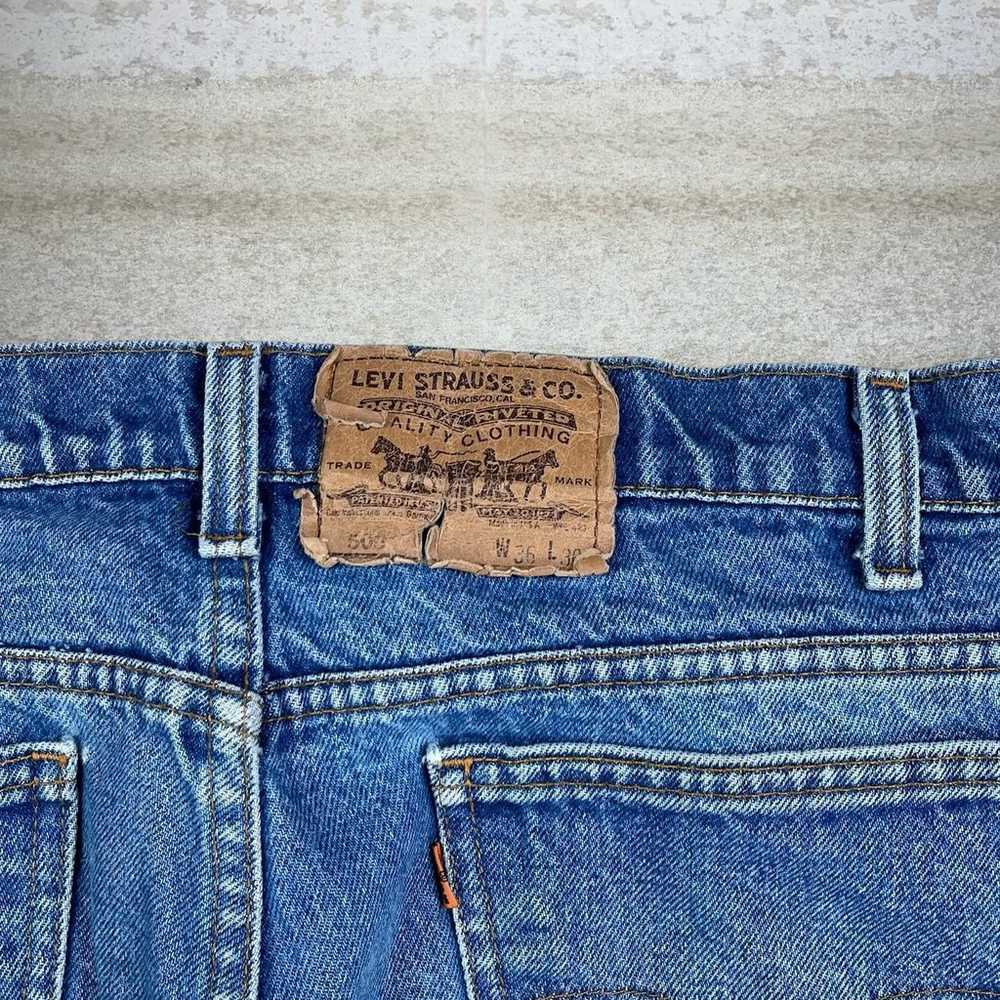 Vintage Orange Tab Levis Jeans 508 Regular Straig… - image 4