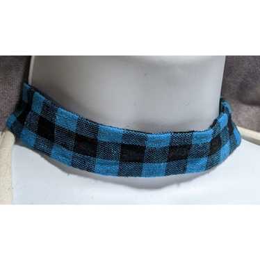 Other Charming Charlie Black And Blue Plaid Fabri… - image 1