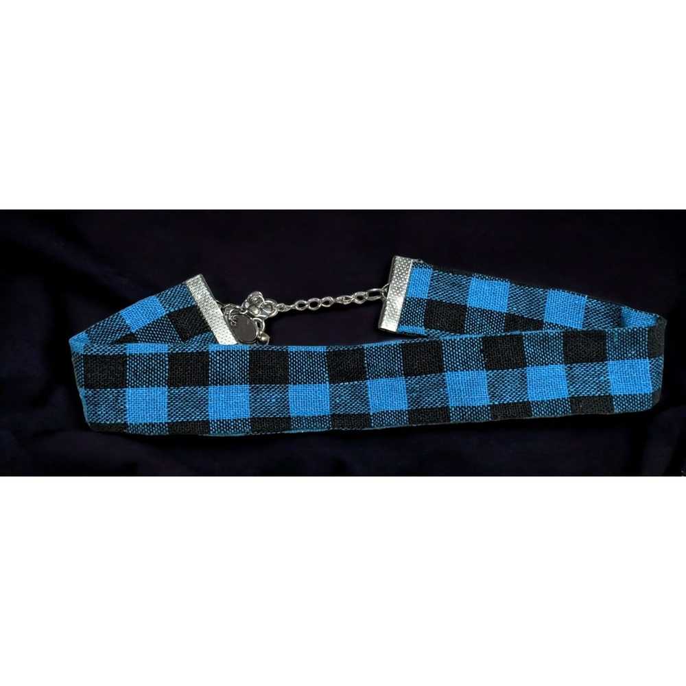 Other Charming Charlie Black And Blue Plaid Fabri… - image 2