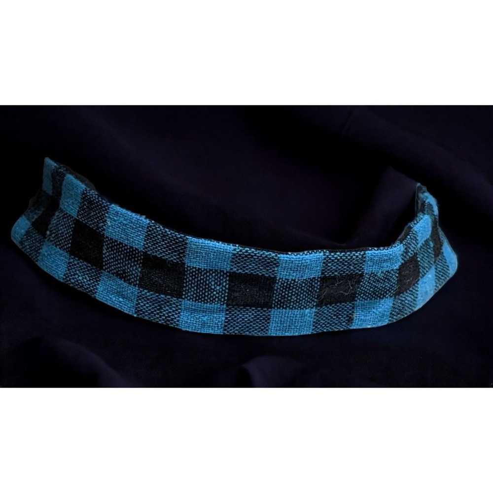 Other Charming Charlie Black And Blue Plaid Fabri… - image 5