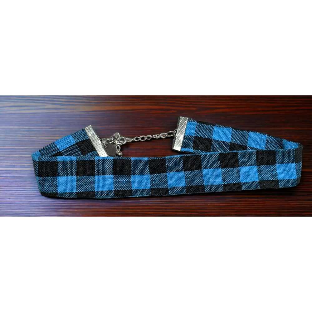 Other Charming Charlie Black And Blue Plaid Fabri… - image 8