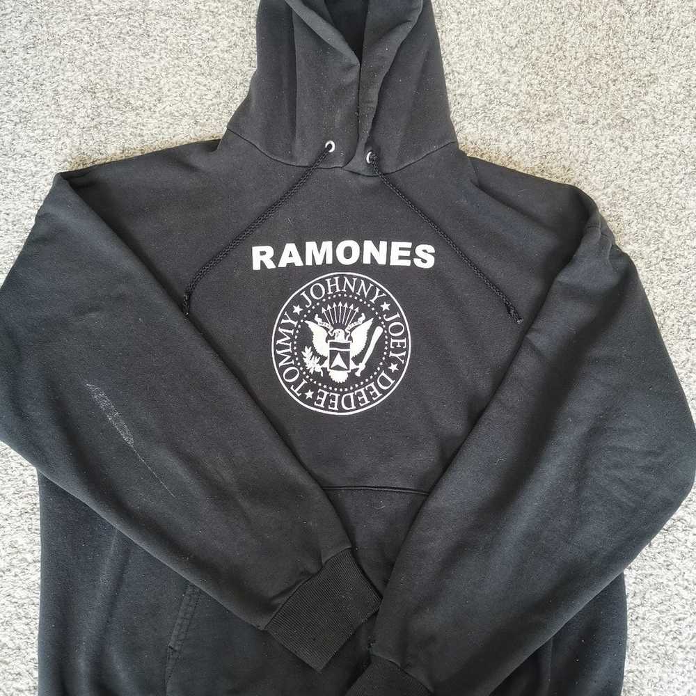 Vintage early 00s Ramones band hoodie sweatshirt … - image 2