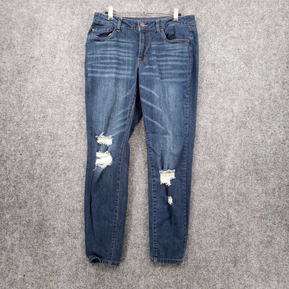 Vintage Refuge Jeans Womens 10 Mid-Rise Skinny Zi… - image 1