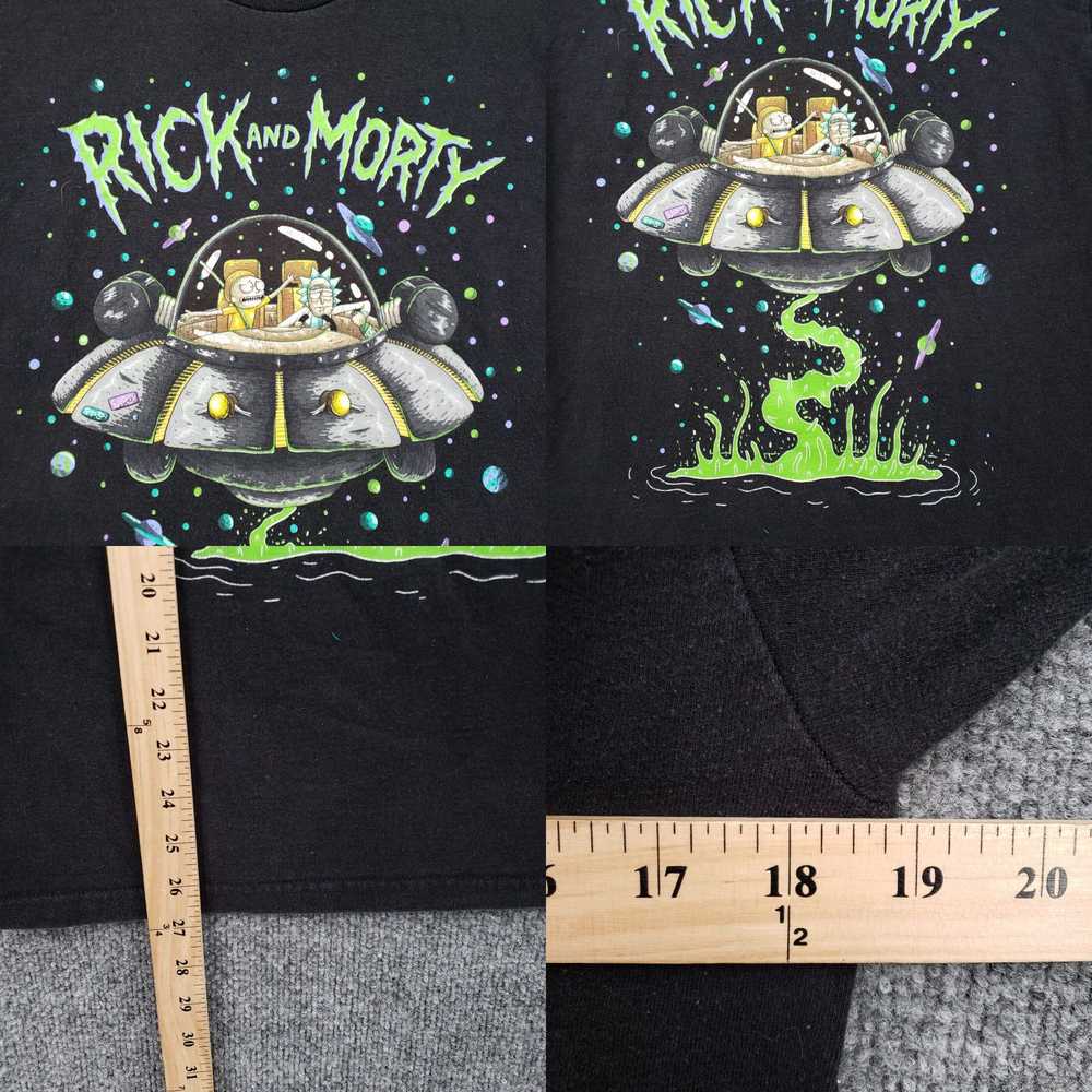 Vintage Rick And Morty T Shirt Mens M medium Blac… - image 4