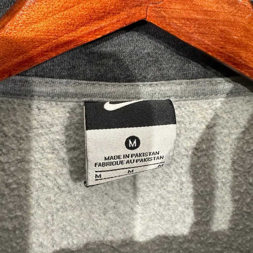 Nike Jacket Dark Grey Cotton White Swoosh Full Zip - image 7