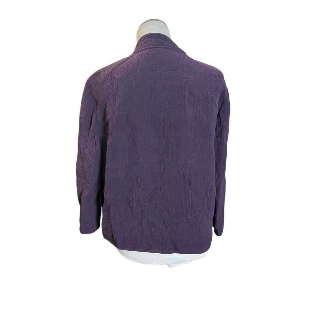 Eileen Fisher Eileen Fisher Blazer jacket Purple … - image 3
