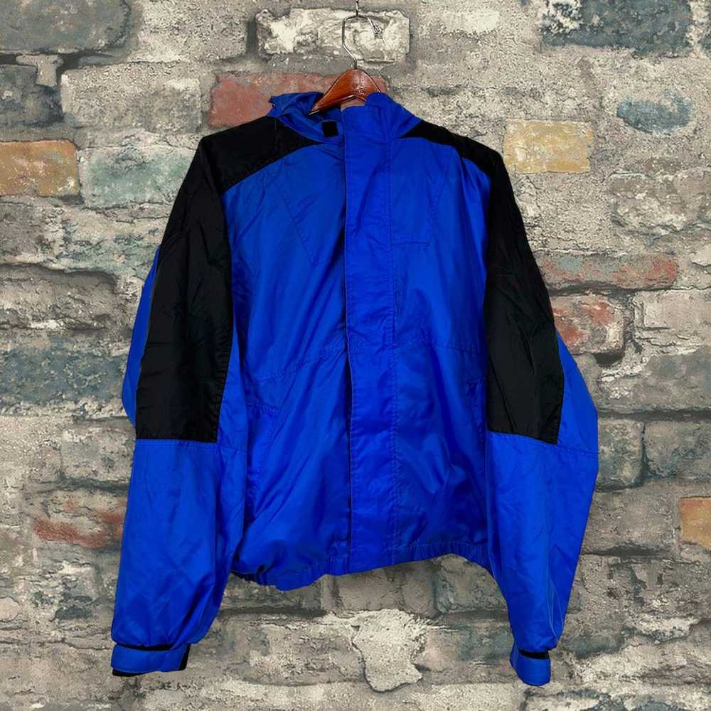Vintage Marlboro Windbreaker Jacket Royal Blue Bl… - image 1