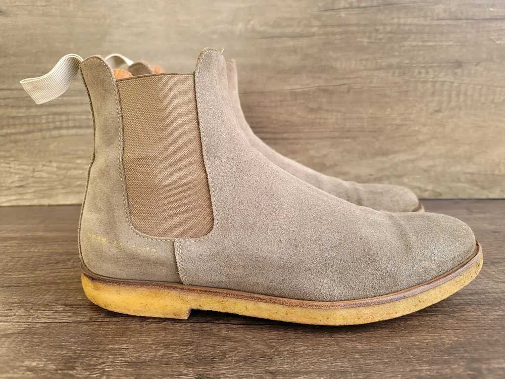 Common Projects Chelsea Suede Leather Boots - image 4