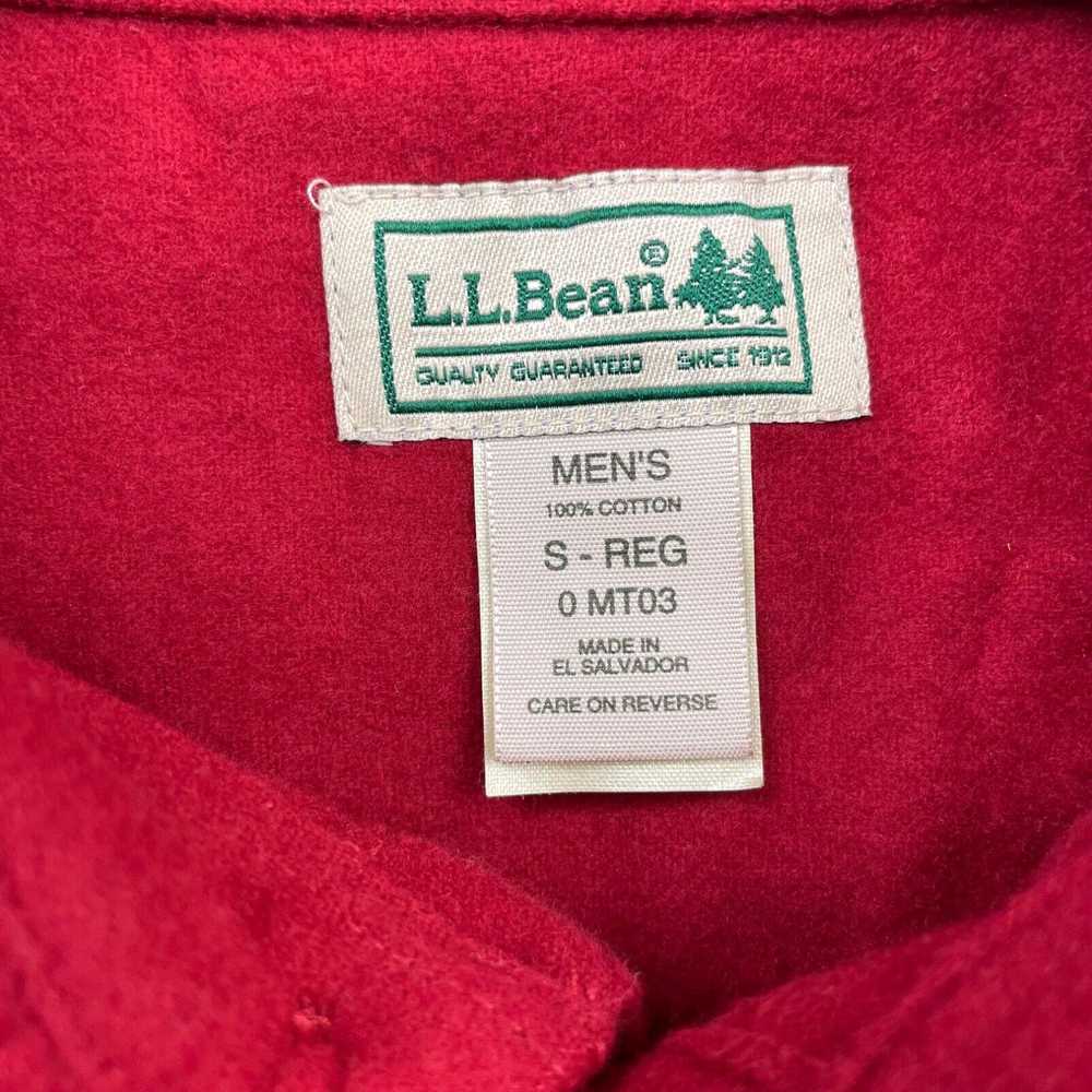 Vintage LL Bean Men’s Chamois Flannel L/S Button … - image 3