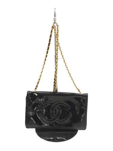 Used Chanel Chain Shoulder Bag/Enamel/Black/Bag