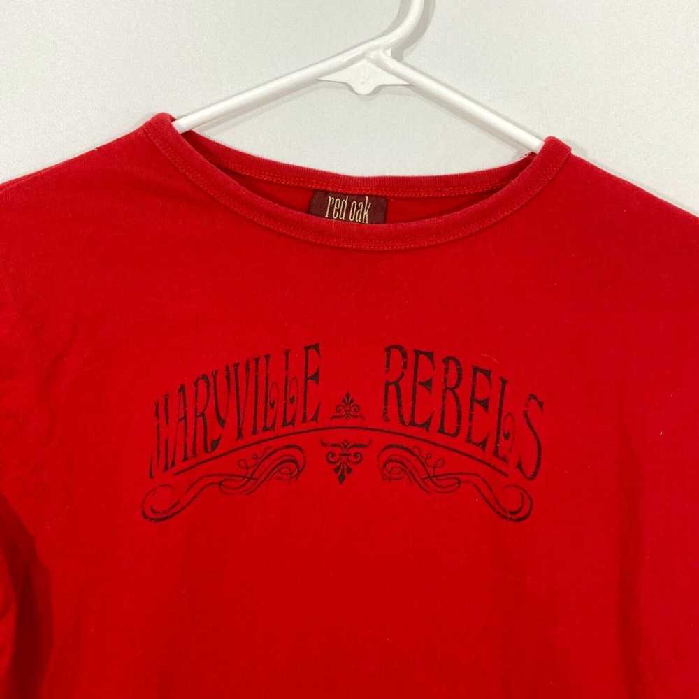 Vintage Maryville Rebels Red Oak Womens Red Sport… - image 3