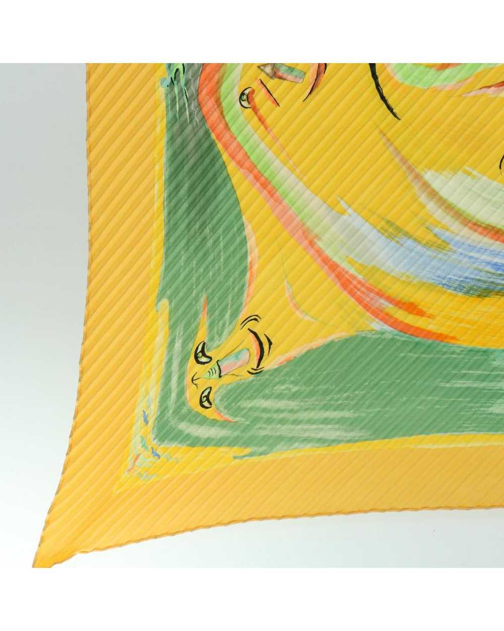 Hermes Luxurious Silk Yellow Scarf with Timeless … - image 8