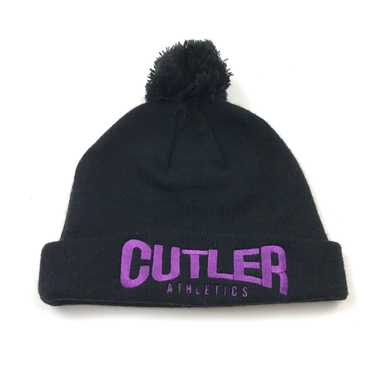 Vintage Cutler Athletics Beanie Hat Cap Black Purp