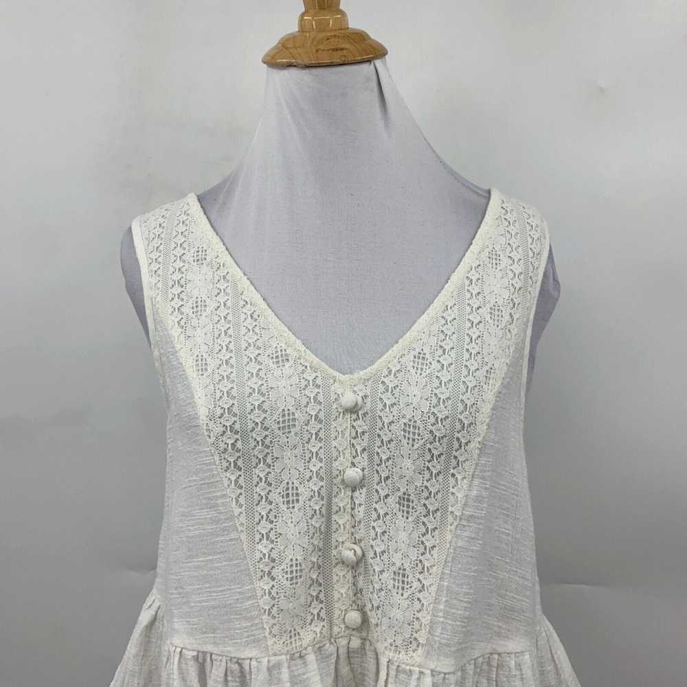 Vintage Roxy First and Only Tank Top Womens S Whi… - image 3