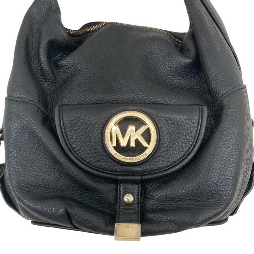 Michael Kors Black Leather Shoulder Bag - image 2
