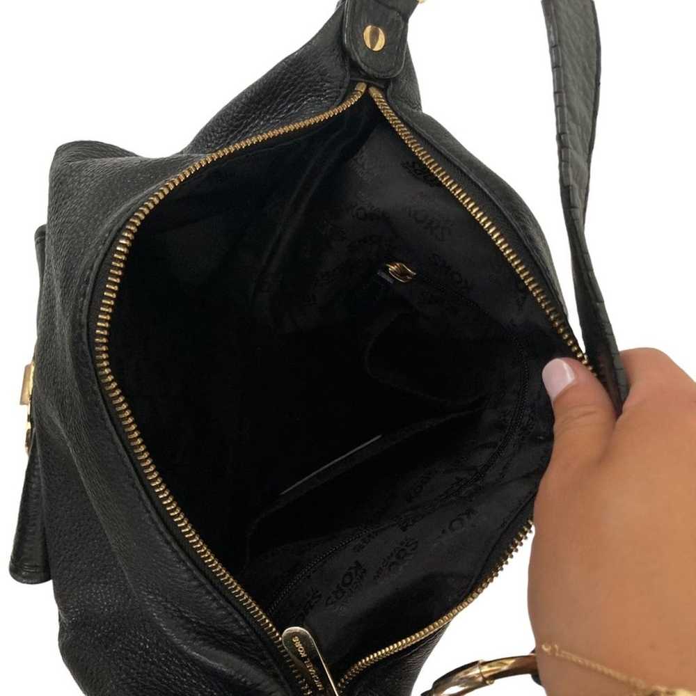 Michael Kors Black Leather Shoulder Bag - image 5