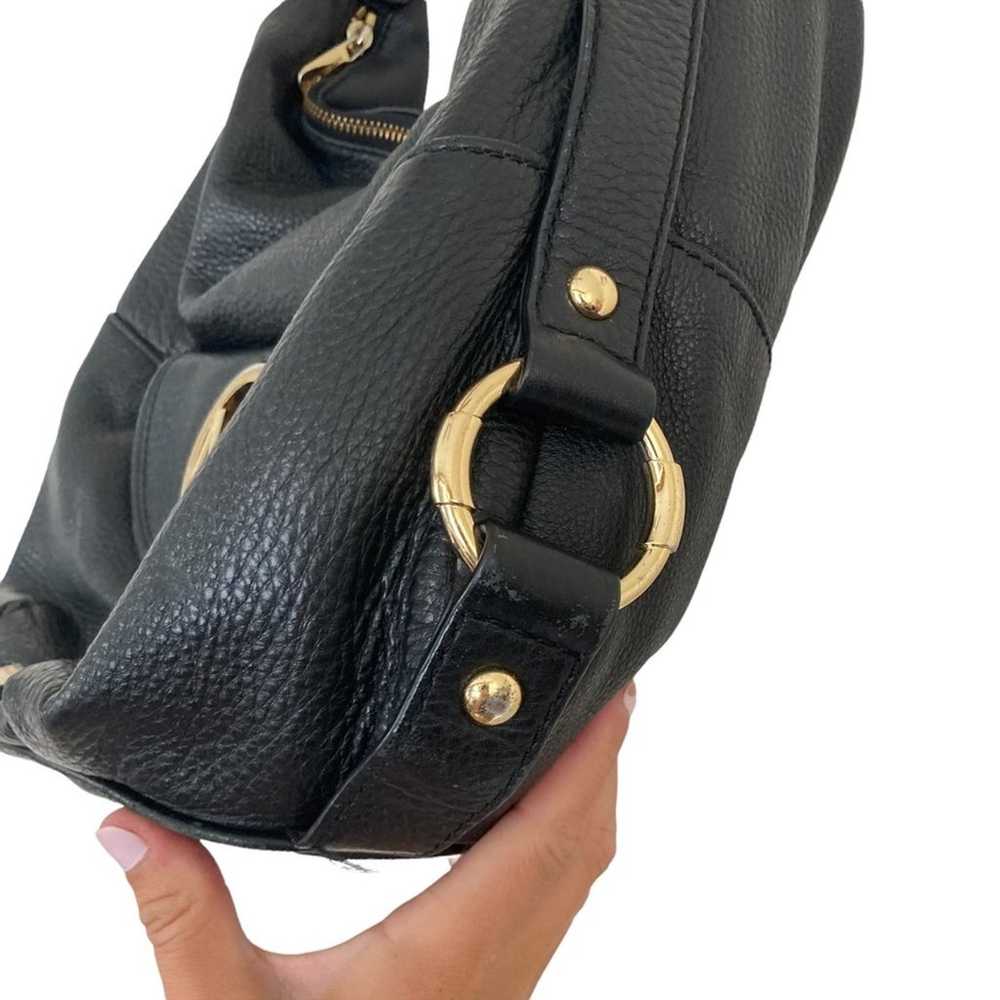 Michael Kors Black Leather Shoulder Bag - image 7