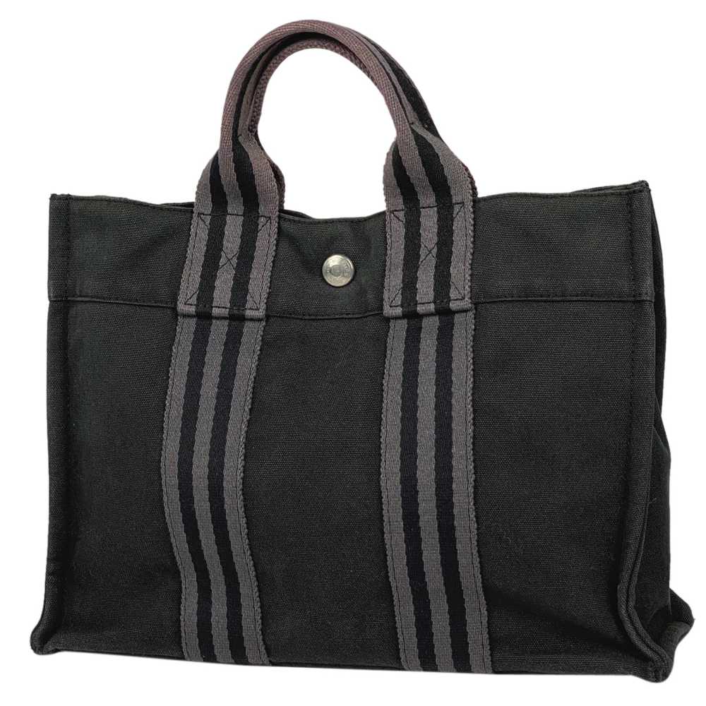 4  Hermes Four Toe Pm Handbag Striped Tote Bag Ca… - image 1