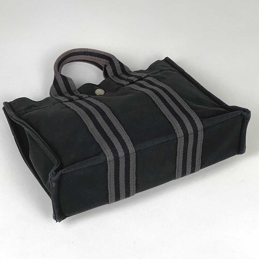 4  Hermes Four Toe Pm Handbag Striped Tote Bag Ca… - image 2