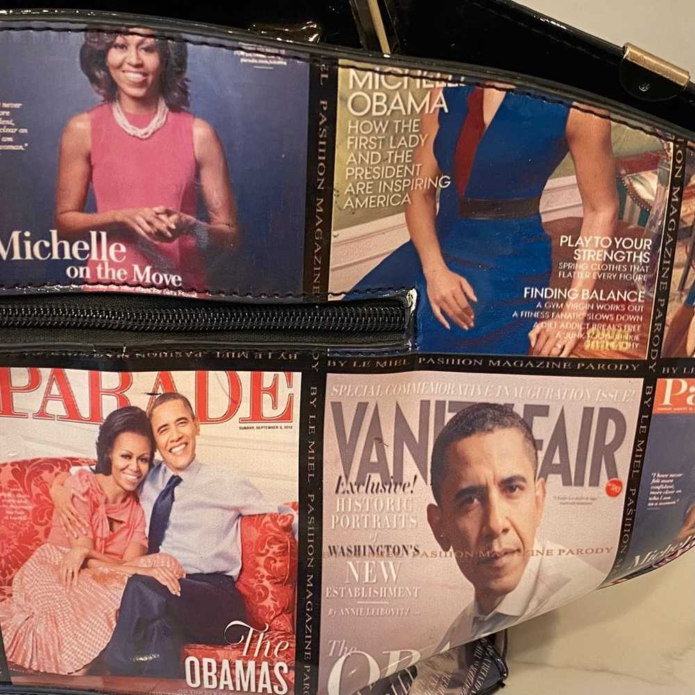 President Obama Michelle Satchel Purse Magazine C… - image 4