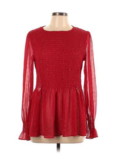 Rose + Olive Women Red Long Sleeve Blouse L