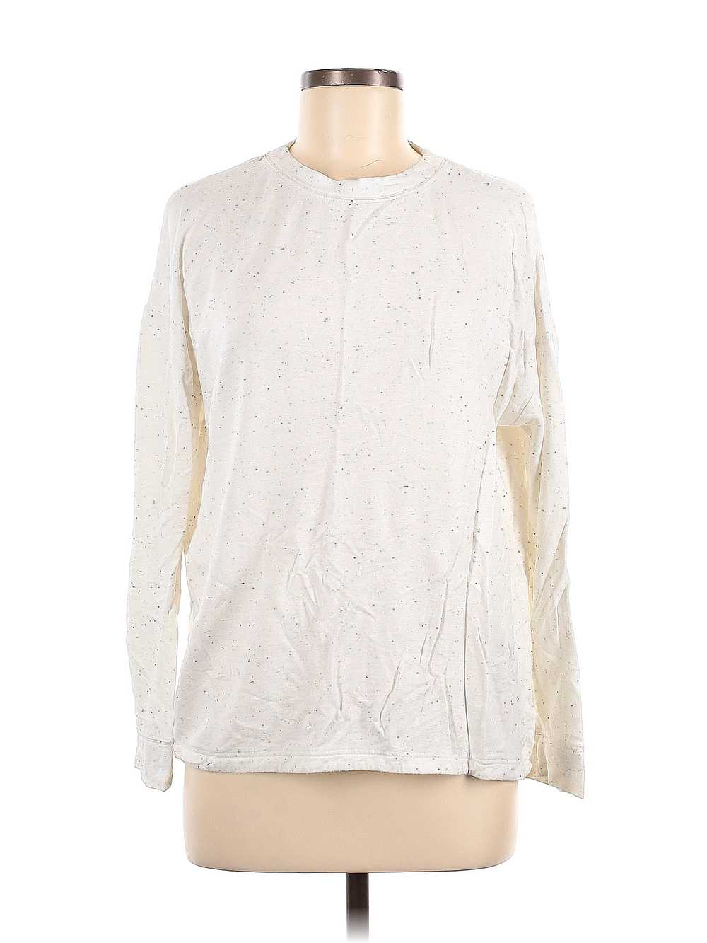 Three Dots Women Ivory Sweatshirt S - image 1