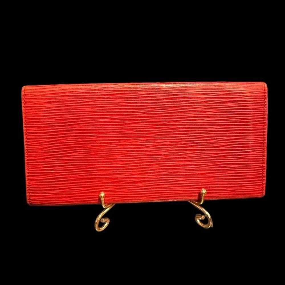 -EUC Authenticated Louis Vuitton Red Epi Leather … - image 3