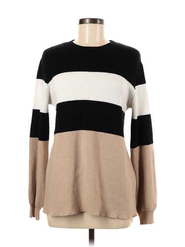 William B Women Brown Pullover Sweater M