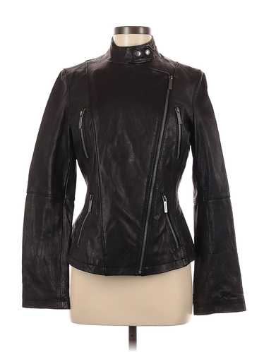 MICHAEL Michael Kors Women Black Leather Jacket M