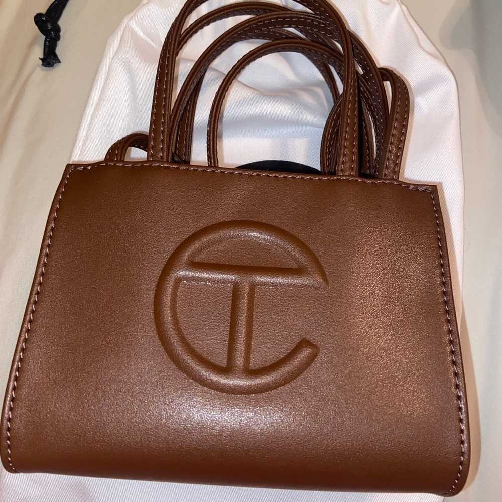 Brown small telfar bag - image 1