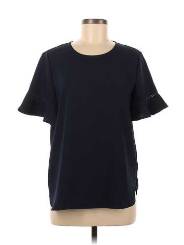 Club Monaco Women Blue Short Sleeve Blouse M