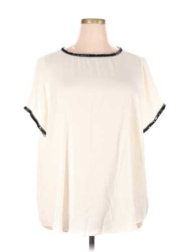 Torrid Women Ivory Short Sleeve Blouse 3X Plus