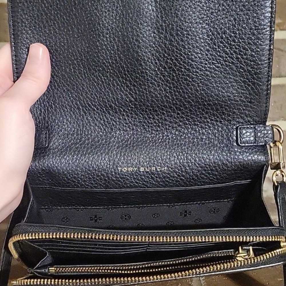 Tory Burch Harper Flat Wallet Crossbody Bag Black - image 5
