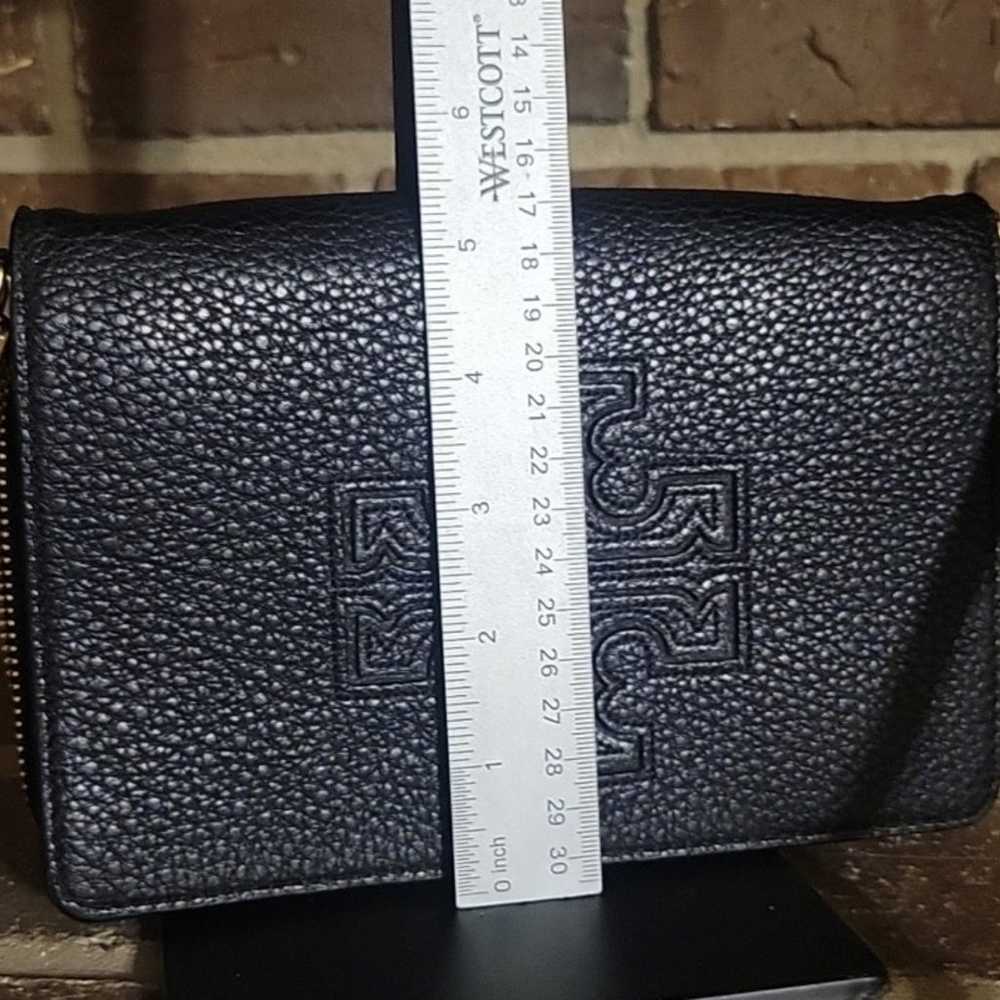 Tory Burch Harper Flat Wallet Crossbody Bag Black - image 9