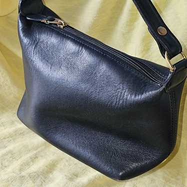 Vintage Coach mini hand bag black leather - image 1