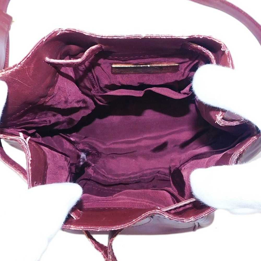 Cartier | Seau Bordeaux Red Leather Drawstring Bu… - image 10