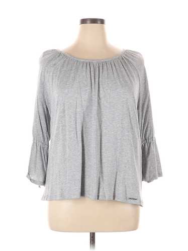 MICHAEL Michael Kors Women Gray 3/4 Sleeve Blouse… - image 1