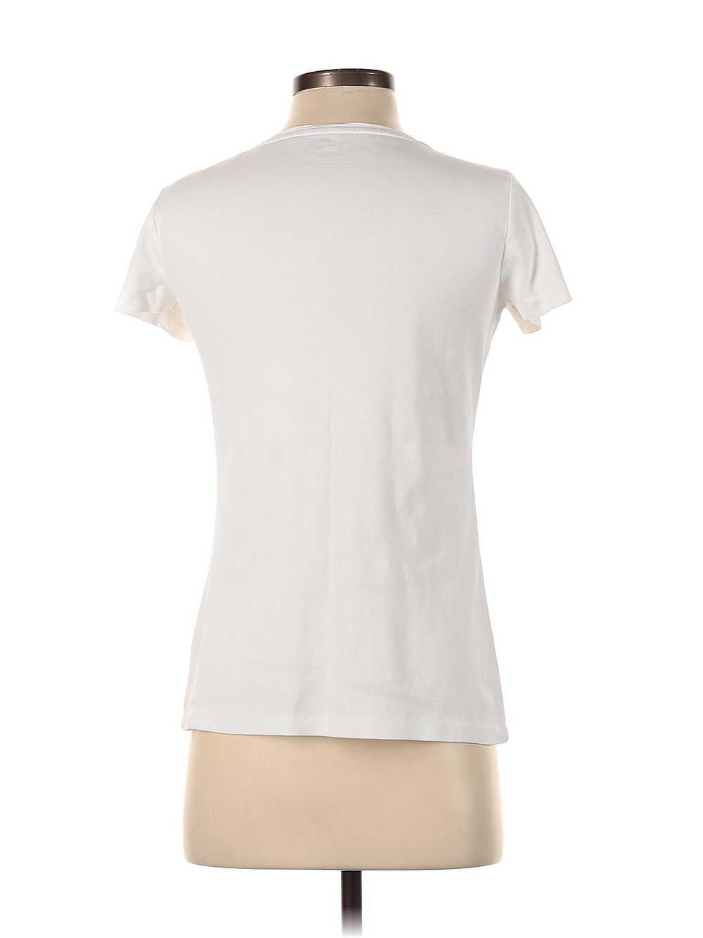Talbots Women White Short Sleeve T-Shirt XS - image 2