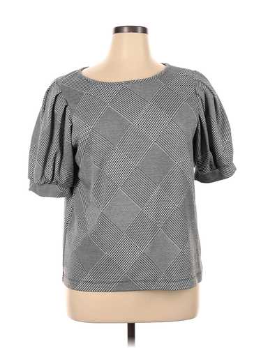 Ava James Women Gray 3/4 Sleeve Blouse XL